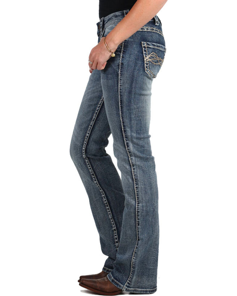 Cowgirl Tuff Women's Timeless Barbed Wire Jeans Boot Cut Country Outfitter