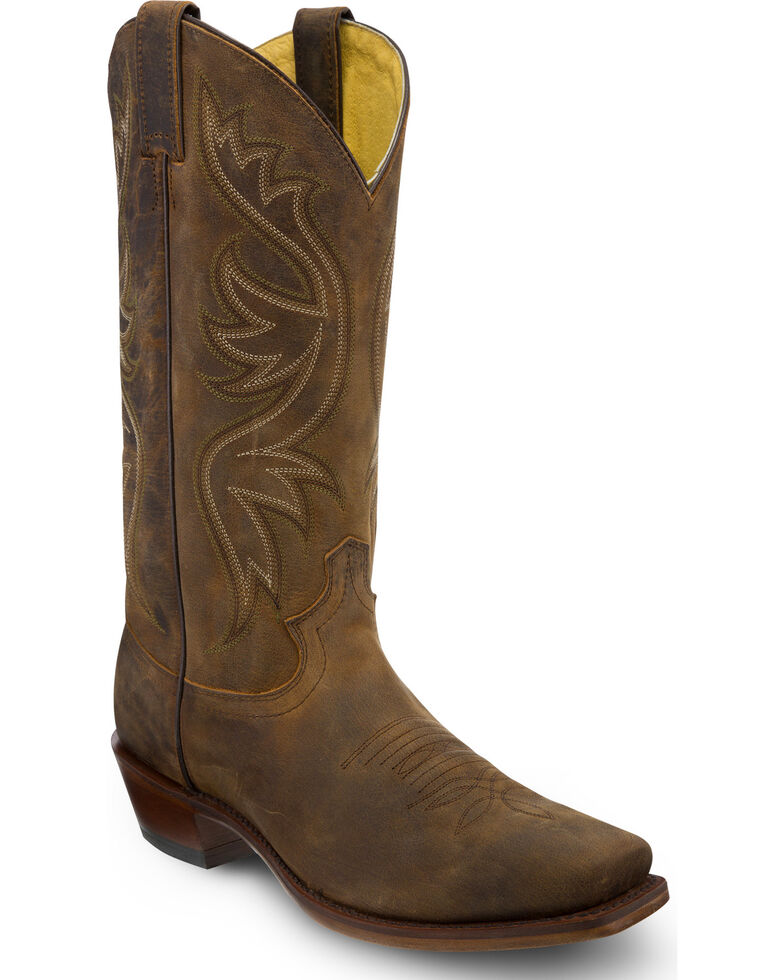 Justin Men's Apache Cowboy Boots Square Toe Country Outfitter
