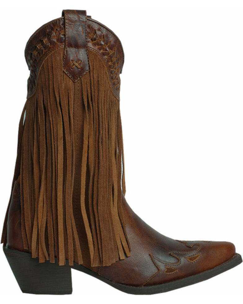 Dingo Heart Throb Fringe Cowgirl Boots Snip Toe Country Outfitter