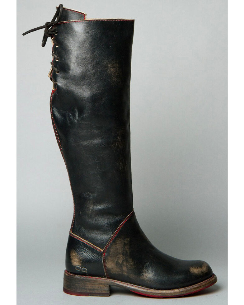 Bed Stu Women's Black Manchester Tall Boots Round Toe Country Outfitter
