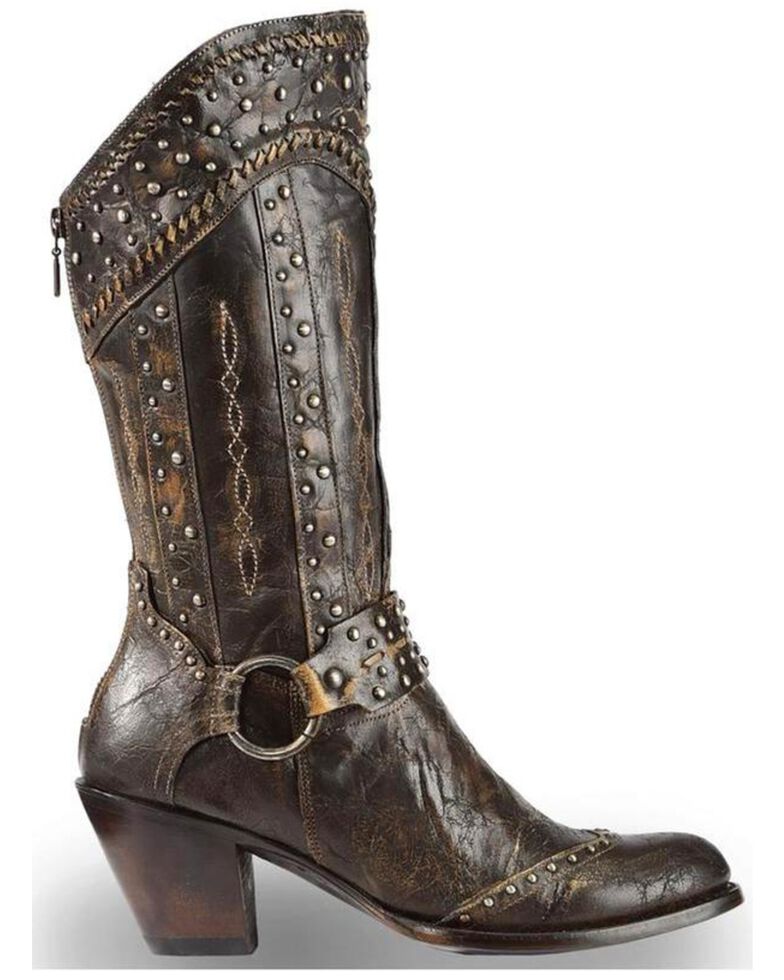 round toe western boot womens