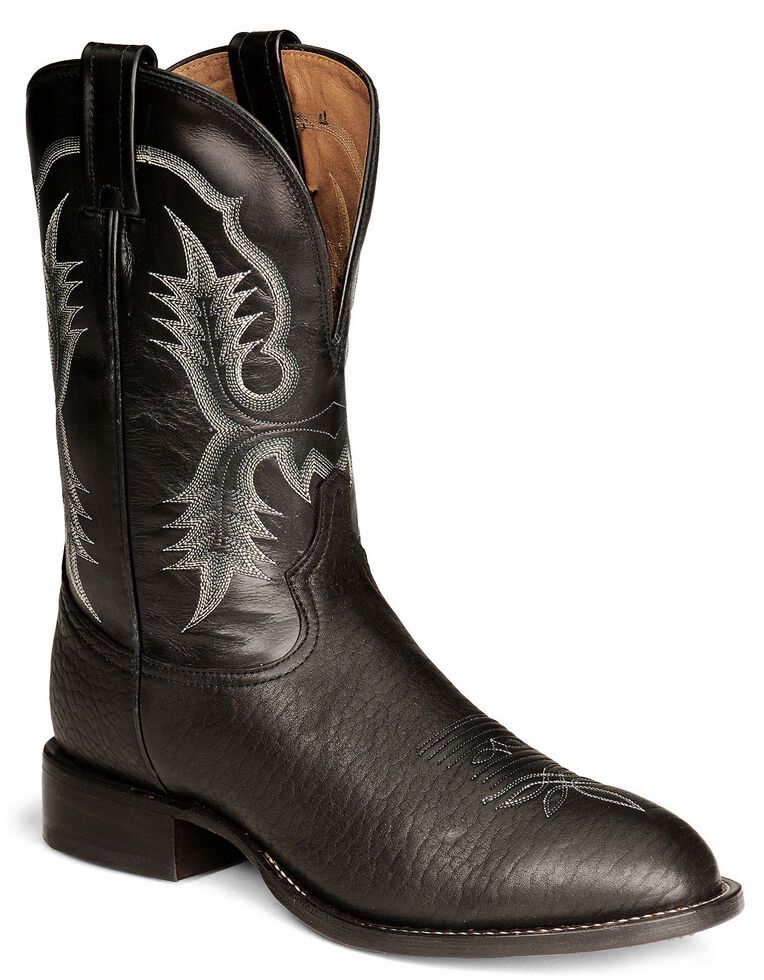 tony lama black bullhide stockman boots