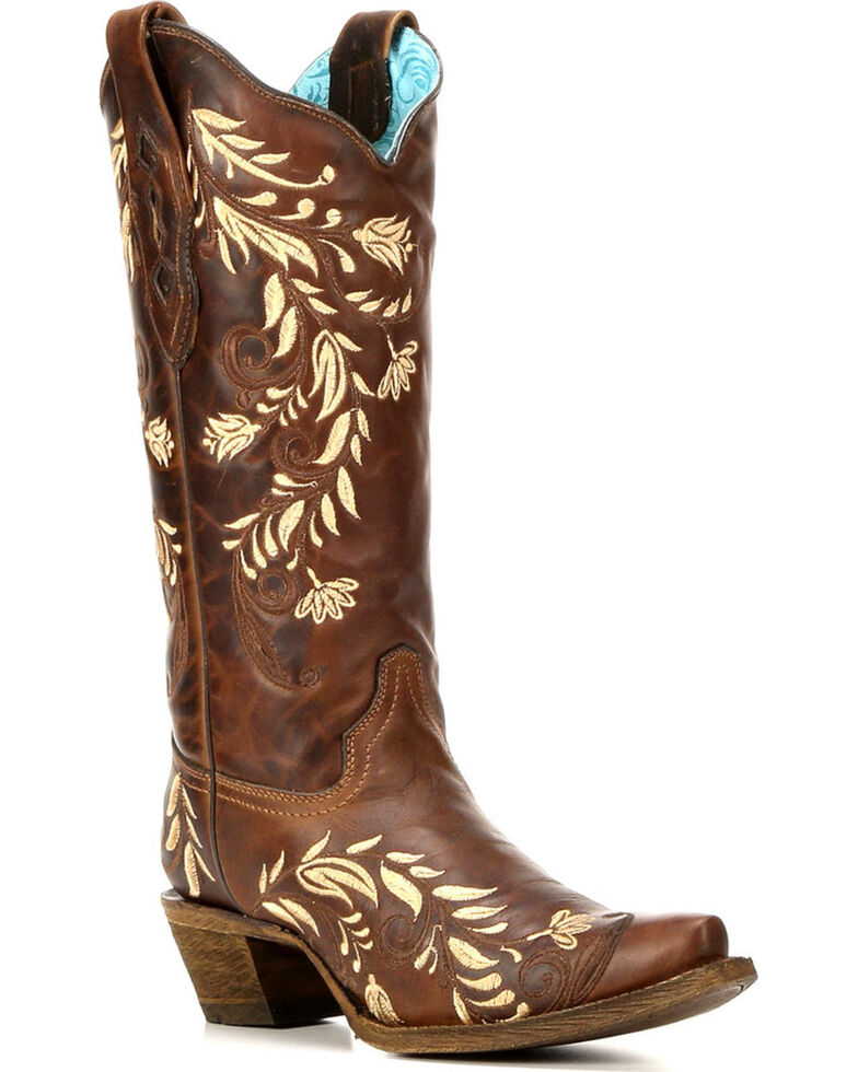 cowgirl boots floral