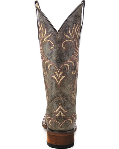 Circle G Distressed Filigree Cowgirl Boots - Square Toe - Country Outfitter