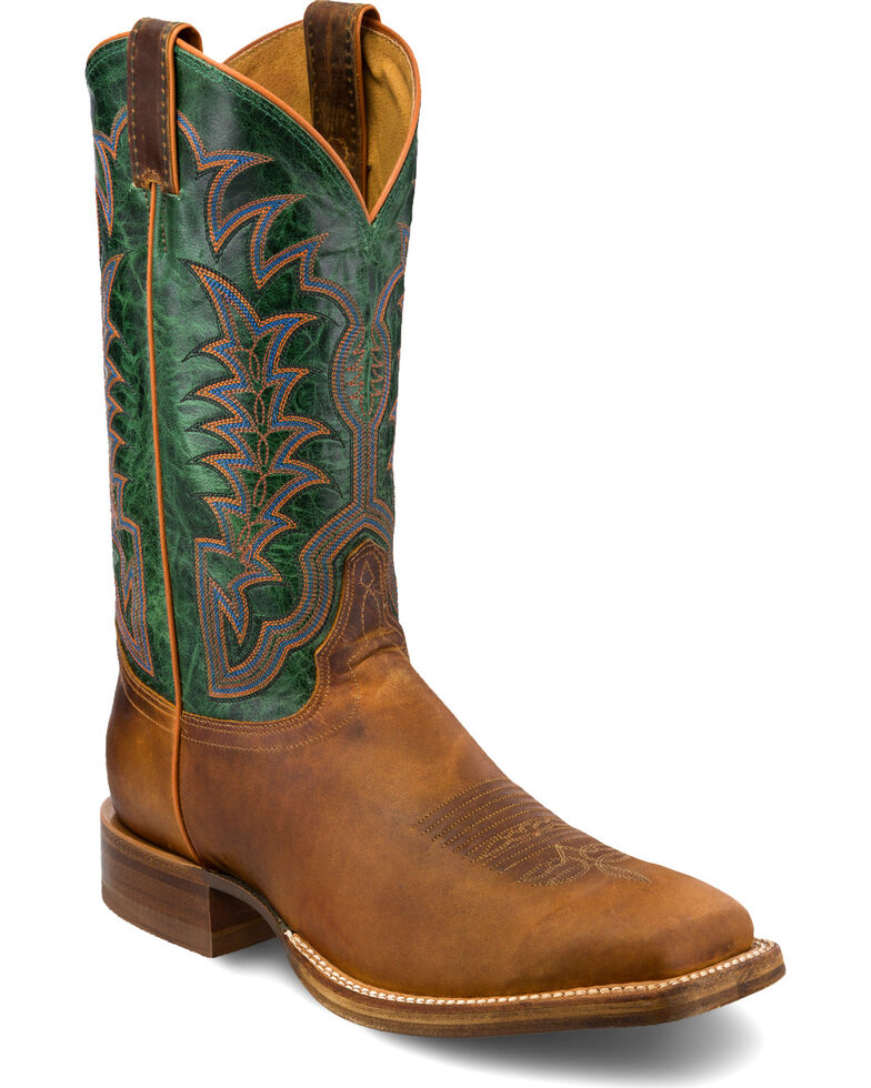 dark green cowboy boots