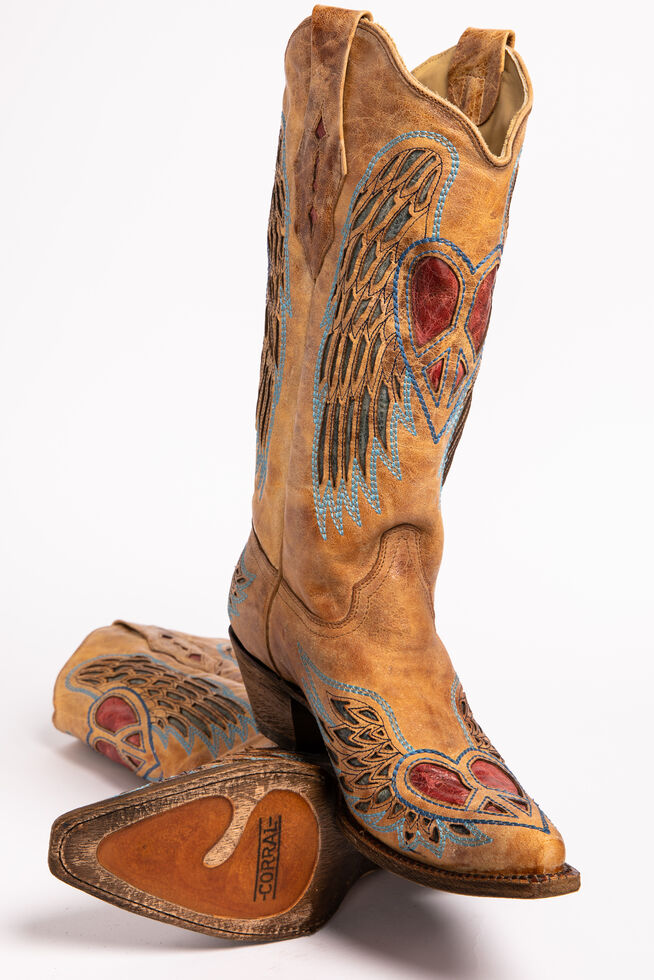 corral boots angel wings