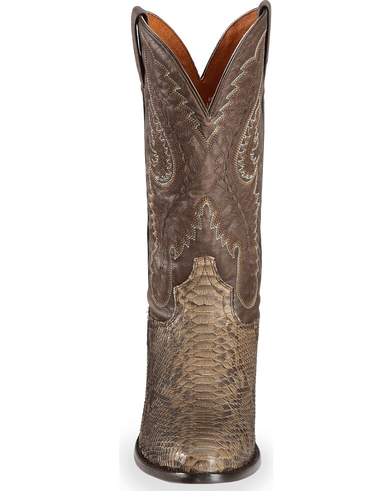 dan post chocolate python boots