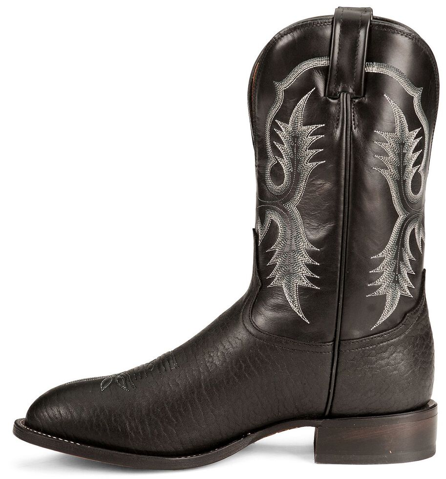 tony lama black bullhide stockman boots