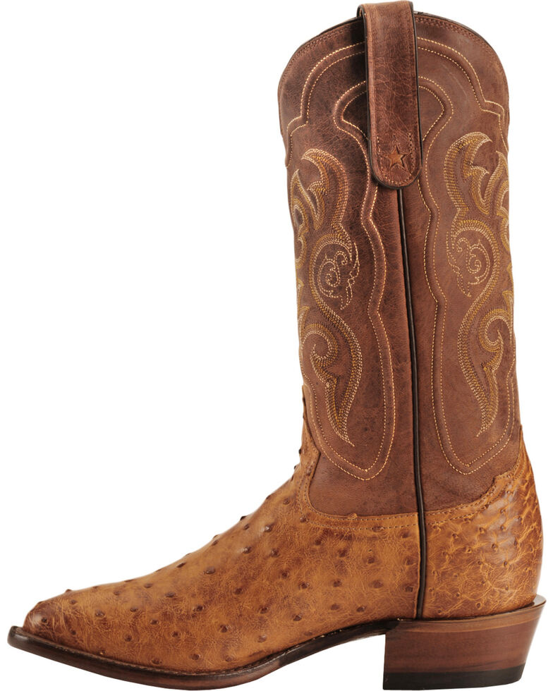 tony lama full quill ostrich round toe