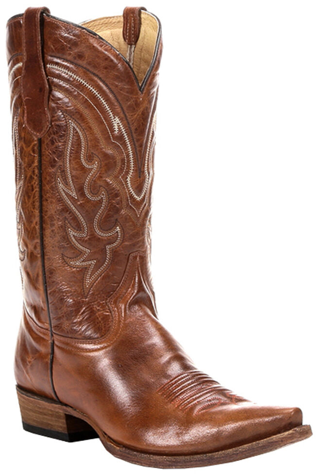 Circle G Men's Whip Stitch Cowboy Boots Snip Toe Country Outfitter