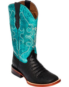 womens square toe boots size 8
