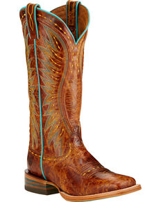 womens square toe boots size 8