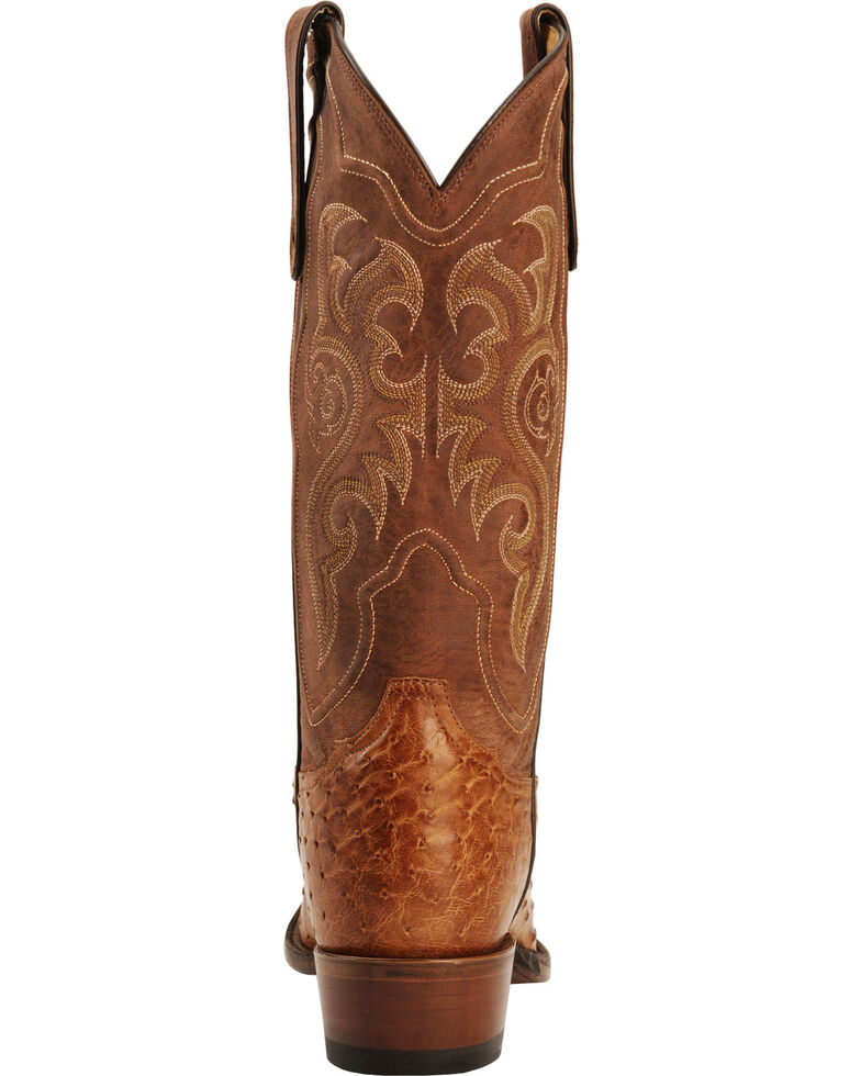 tony lama cognac ostrich boots