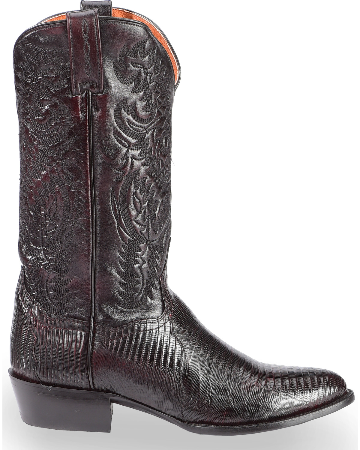 Dan Post Raleigh Cherry Lizard Cowboy Boots Medium Toe Country Outfitter