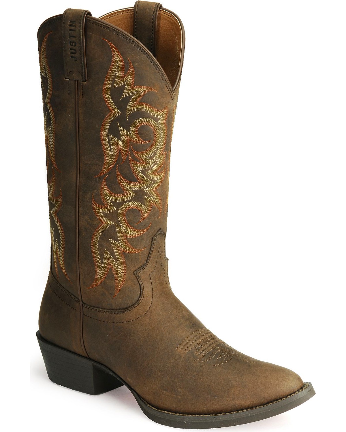 justin stampede western apache cowboy boot
