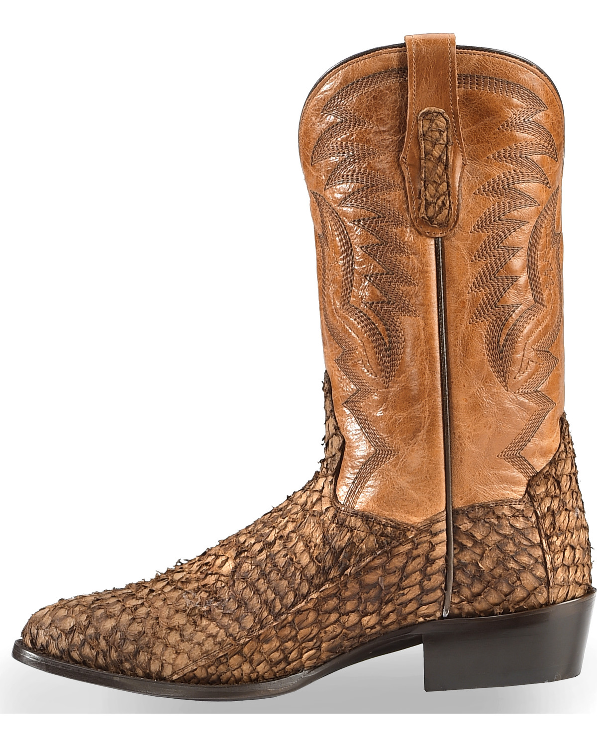 Dan Post Men's Chocolate Sea Bass Cowboy Boots Medium Toe Country