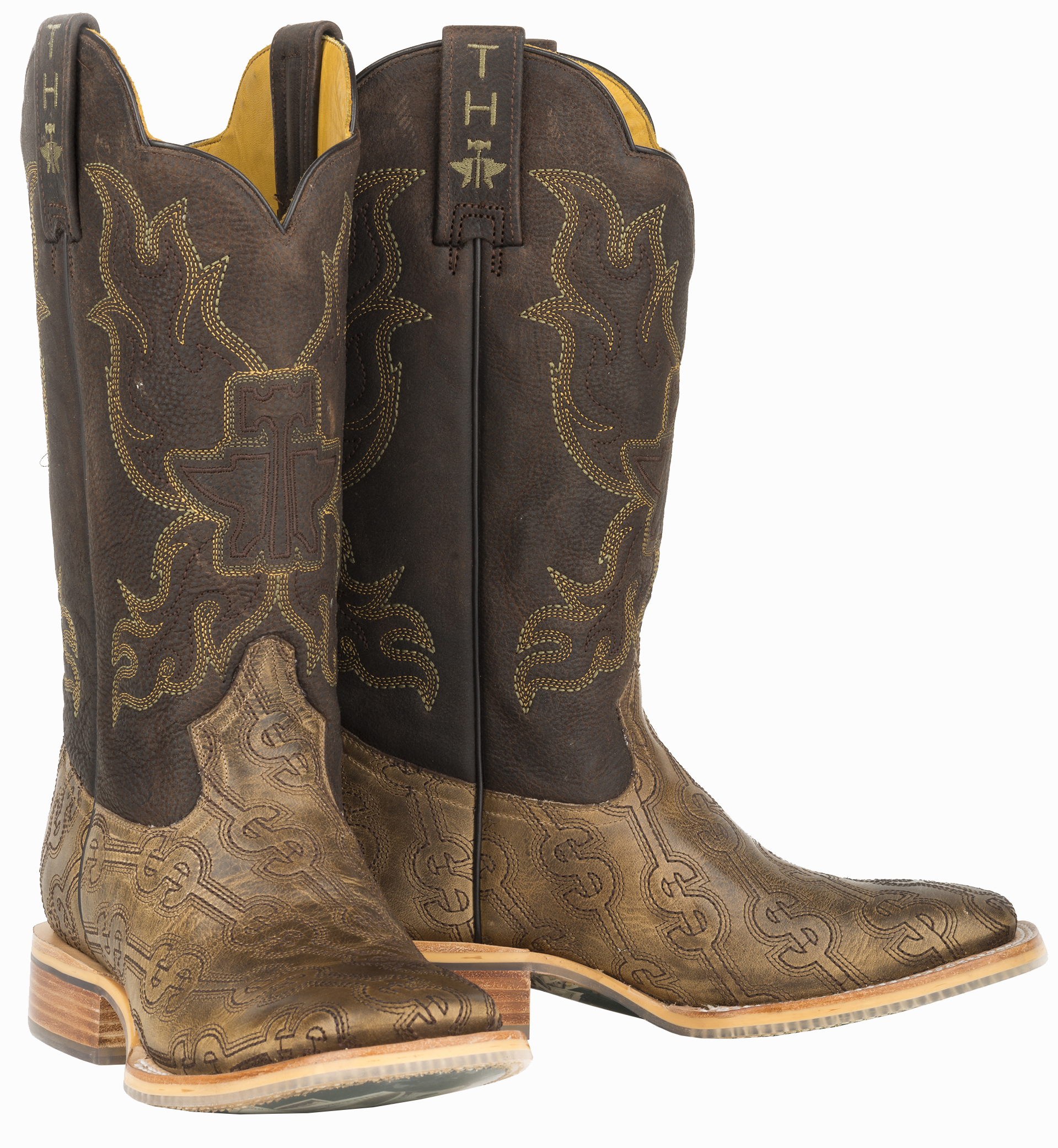 Tin Haul Blue Hawaii Cowboy Boots Square Toe Country Outfitter