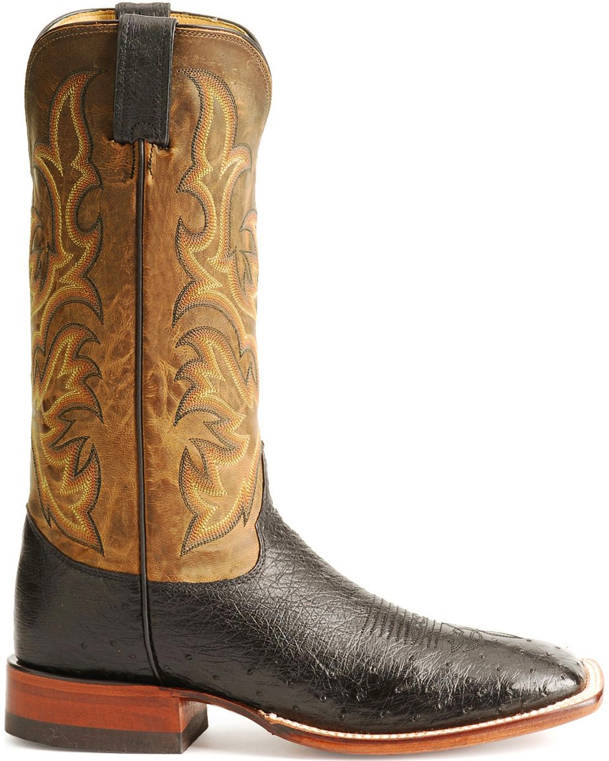 Justin Smooth Ostrich AQHA Remuda Western Cowboy Boots - Square Toe - Country Outfitter