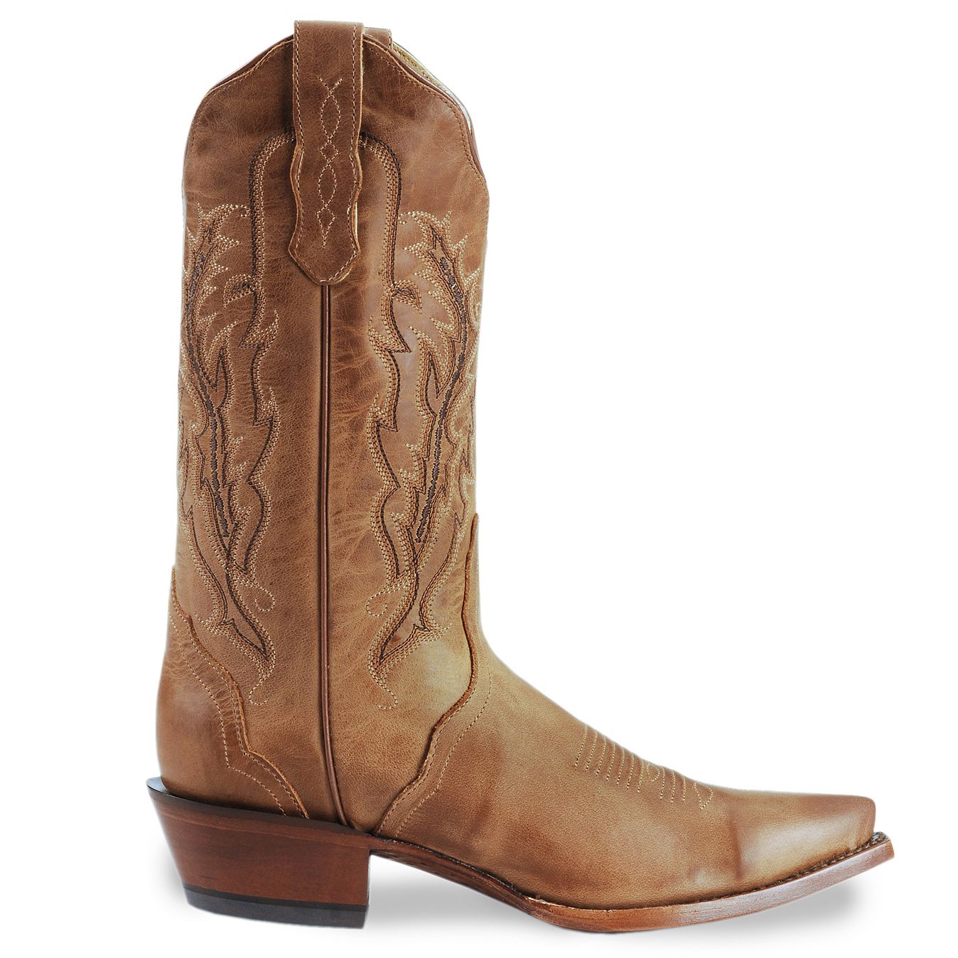 Nocona Old West Tan Cowboy Boots Snip Toe Country Outfitter
