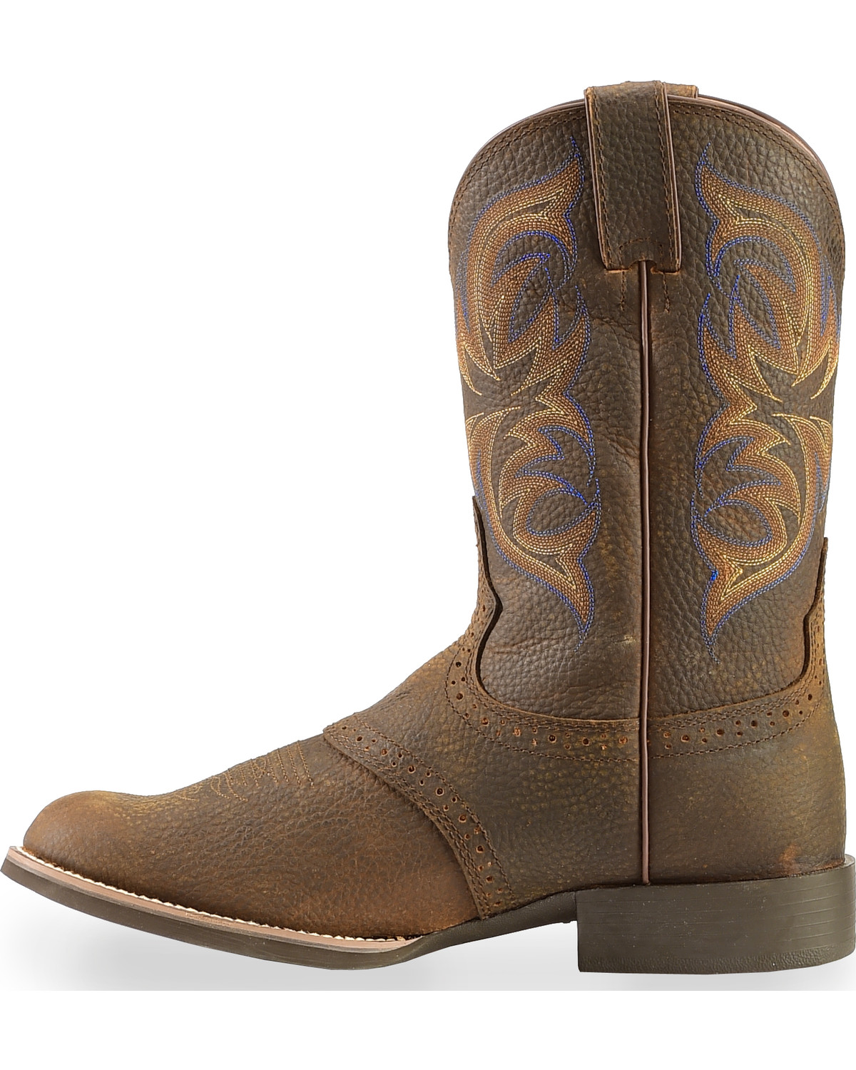 justin boots round toe boots