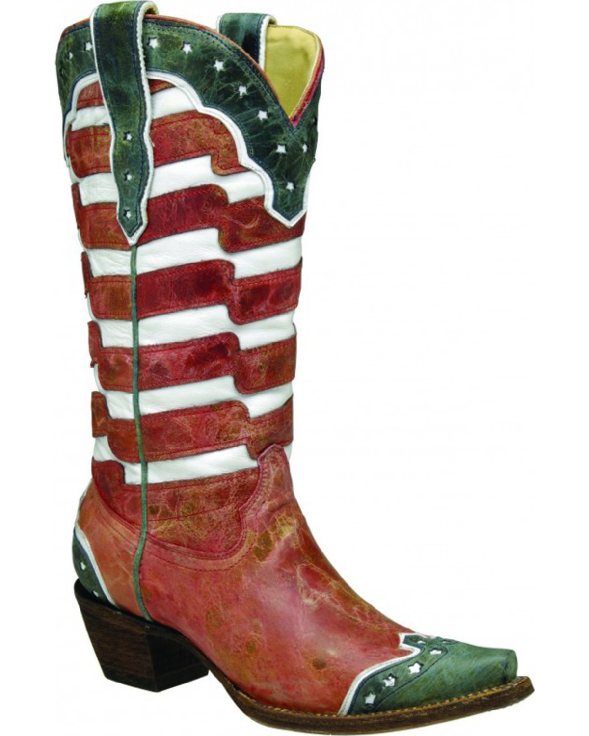 Corral Women's American Flag Cowgirl Boots Snip Toe Country Outfitter