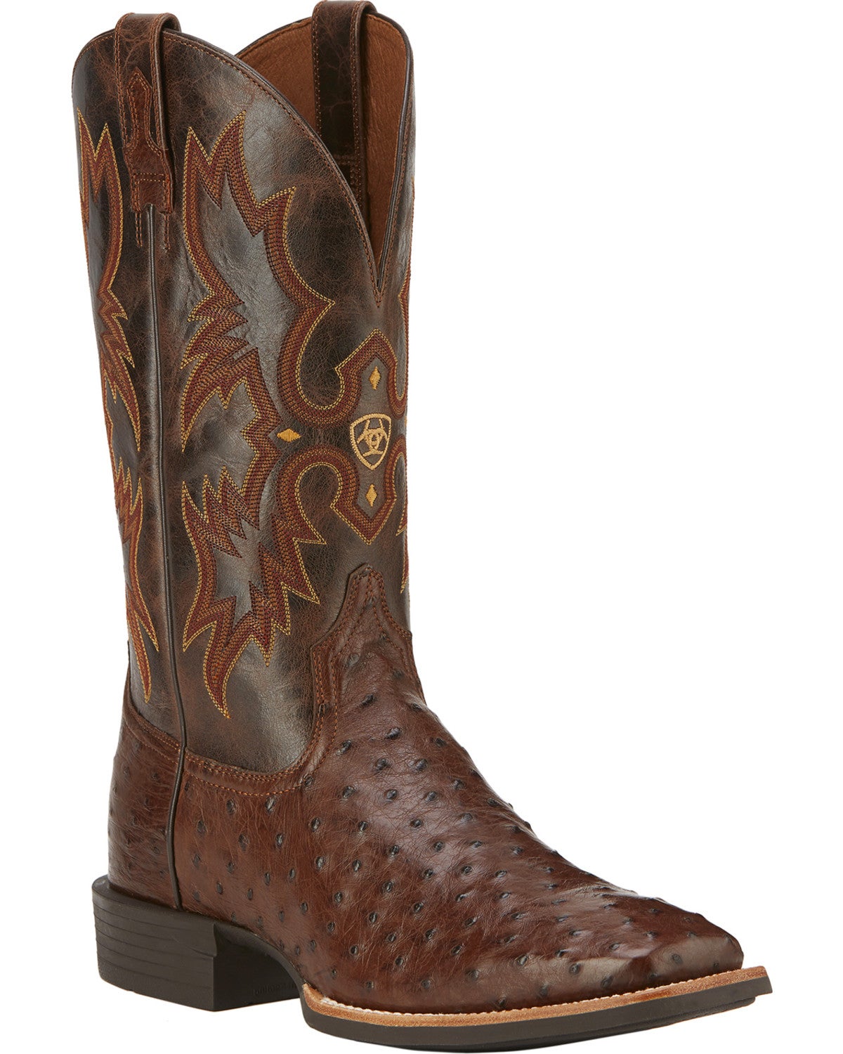 Ariat Quantum Classic Full Quill Ostrich Cowboy Boots Square Toe