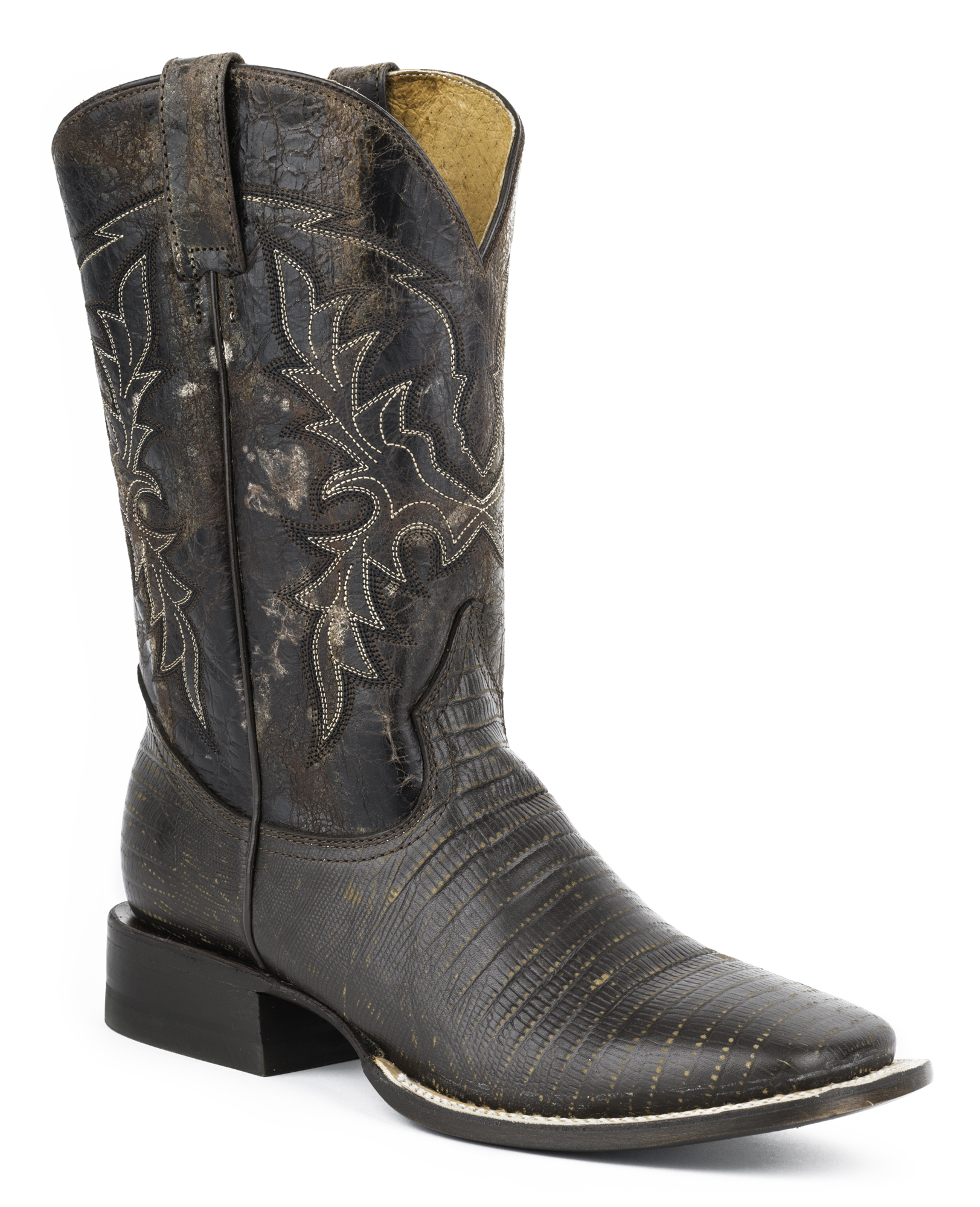 lizard skin roper boots