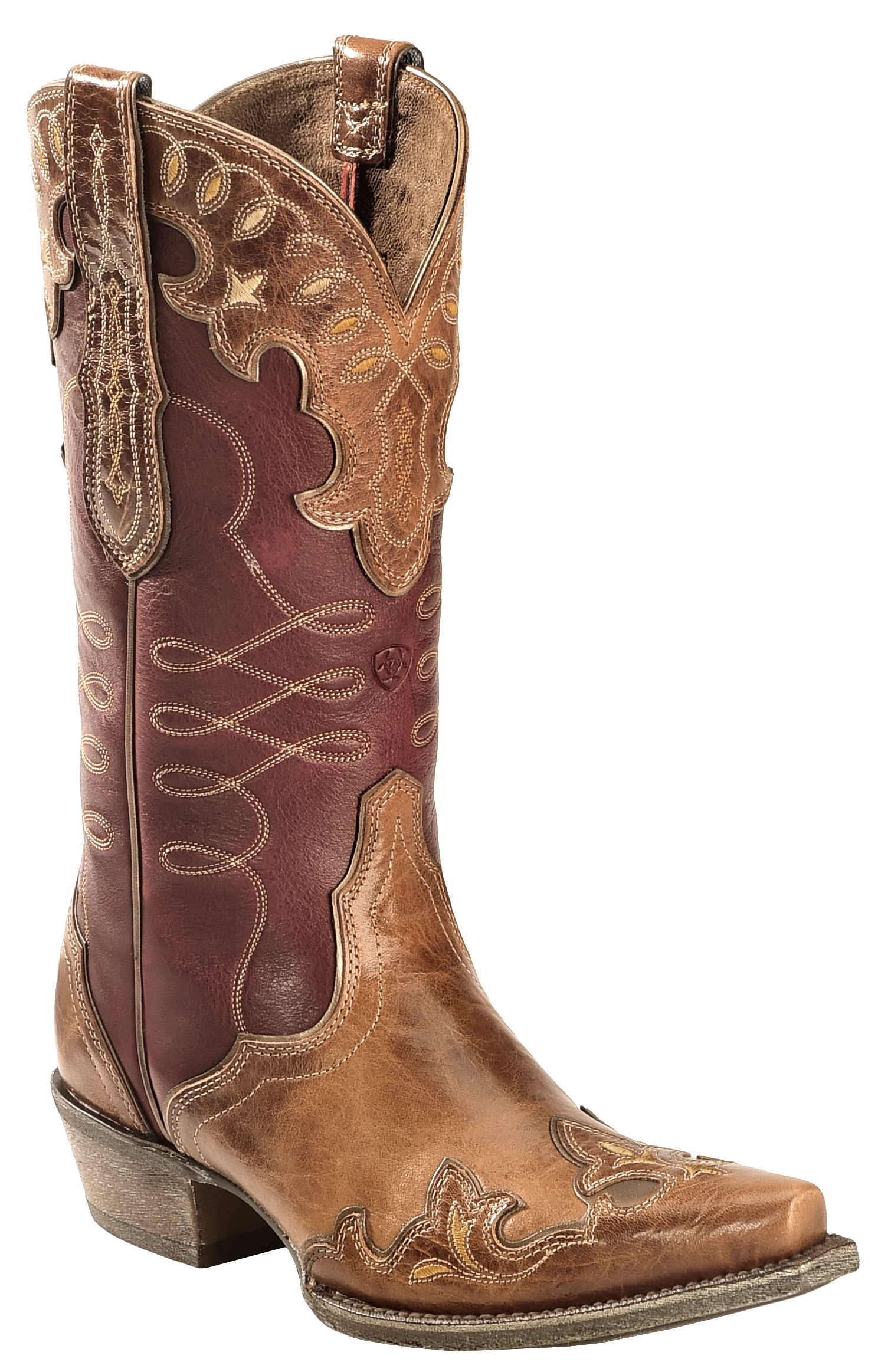 Ariat Brown Zealous Cowgirl Boots Snip Toe Country Outfitter
