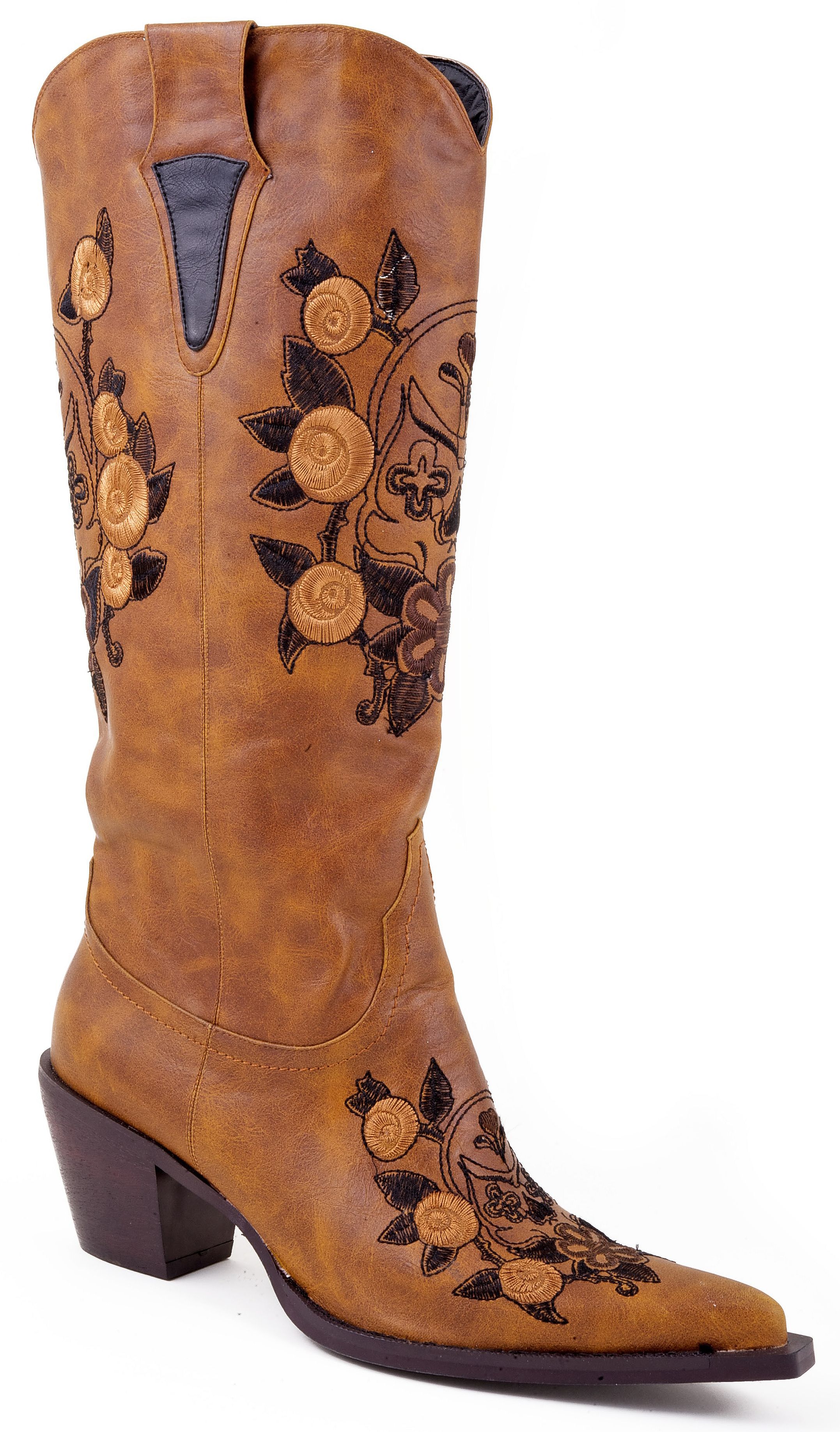 roper wide calf cowgirl boots