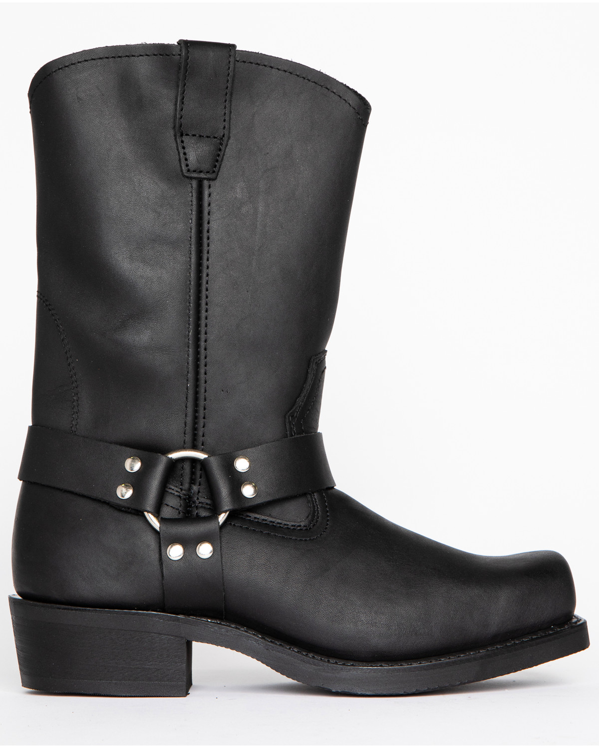 Cody James Men's Zipper Harness Motorcycle Boots Square Toe Country