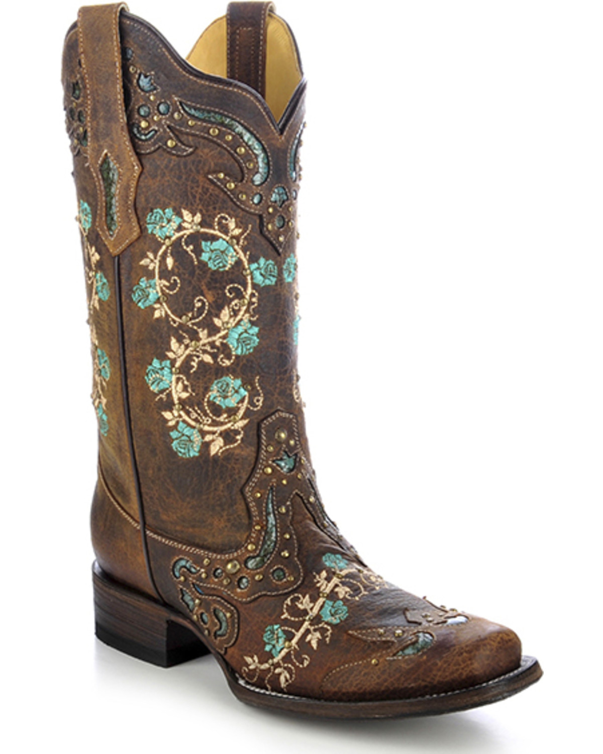 square cowgirl boots