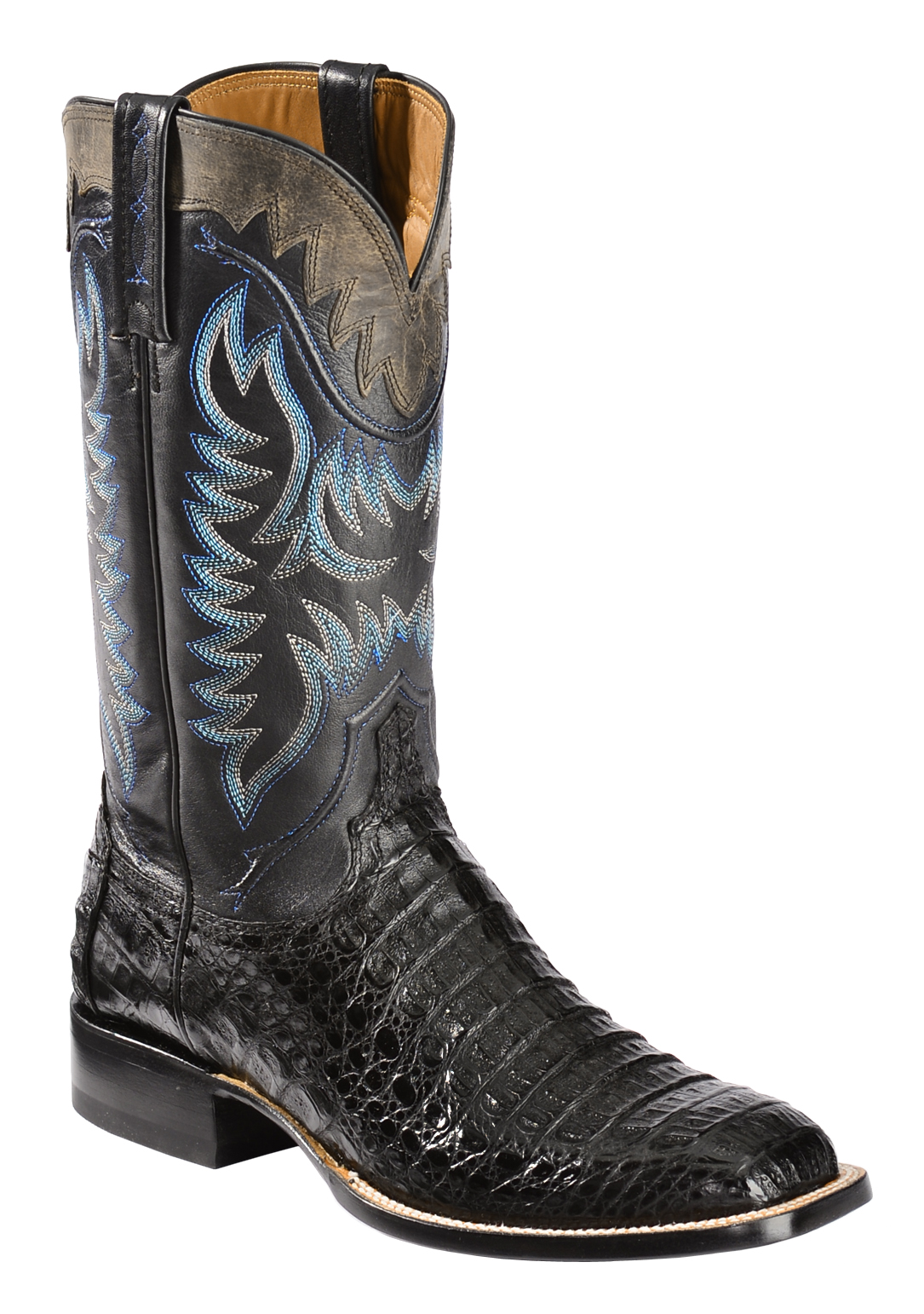 Lucchese Handmade 1883 Men's Rhys Hornback Caiman Cowboy Boots Square