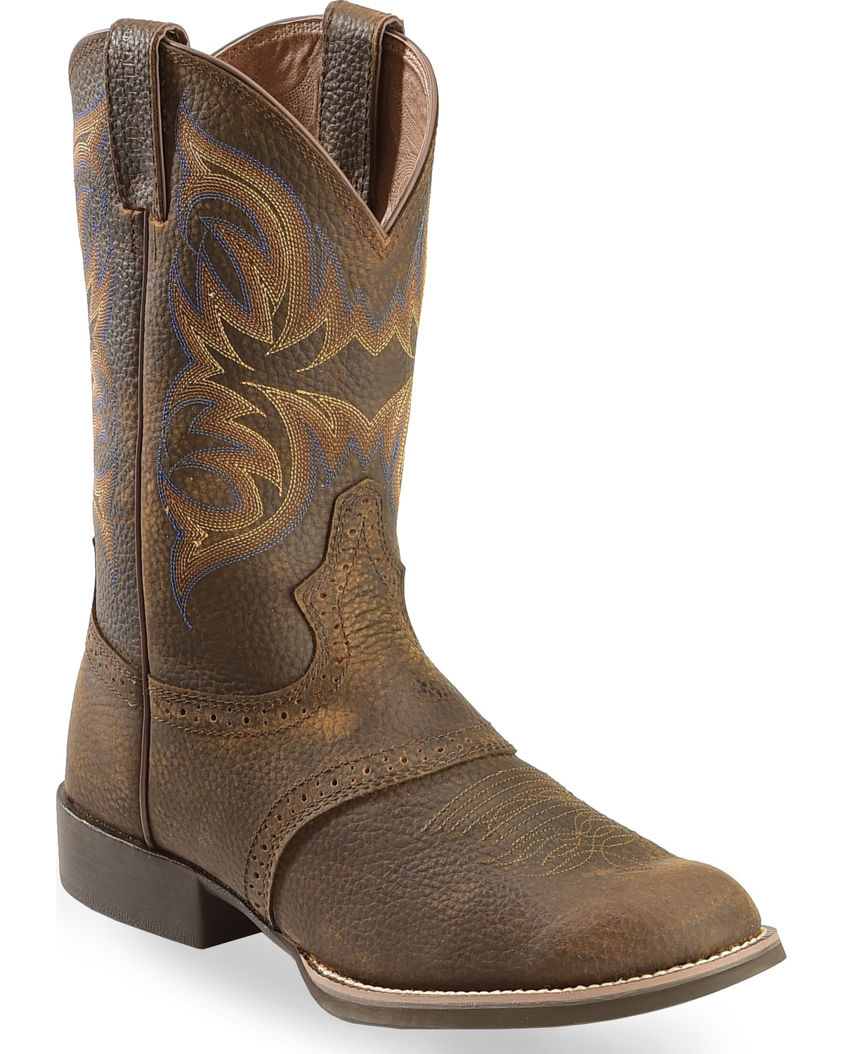 justin boots round toe boots