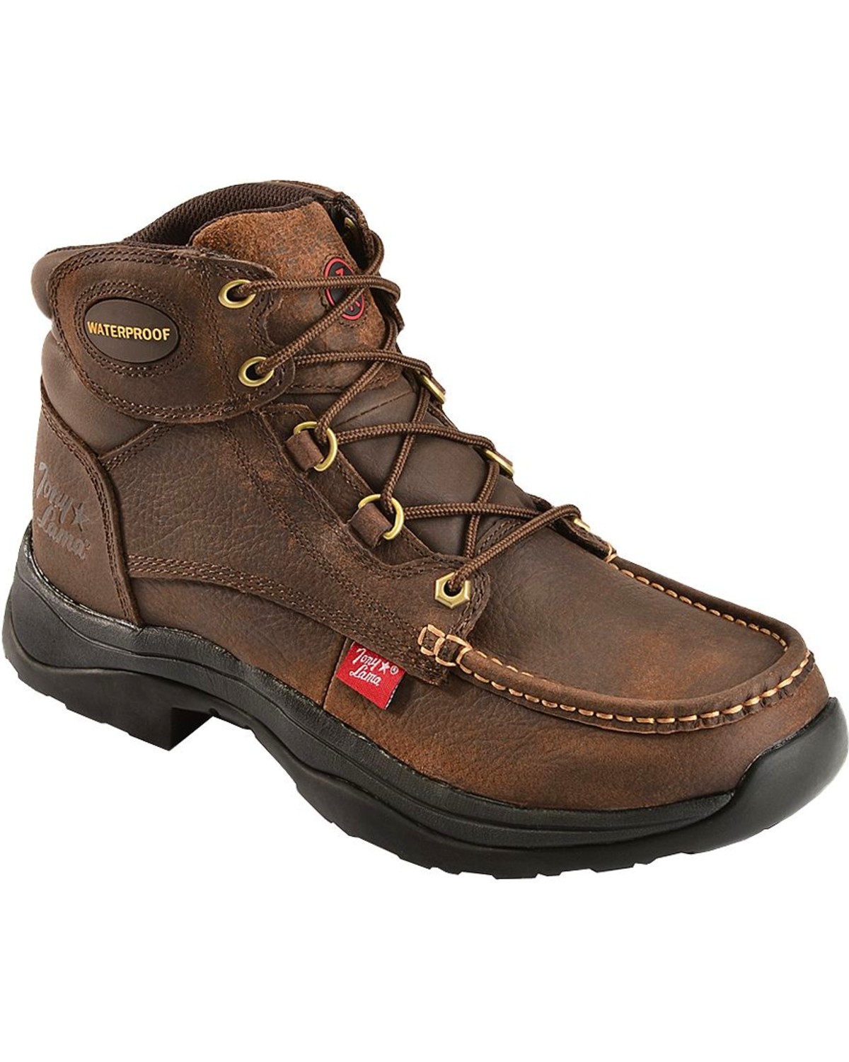 Tony Lama 3R Waterproof Lace-Up Casual Boots - Round Toe - Country