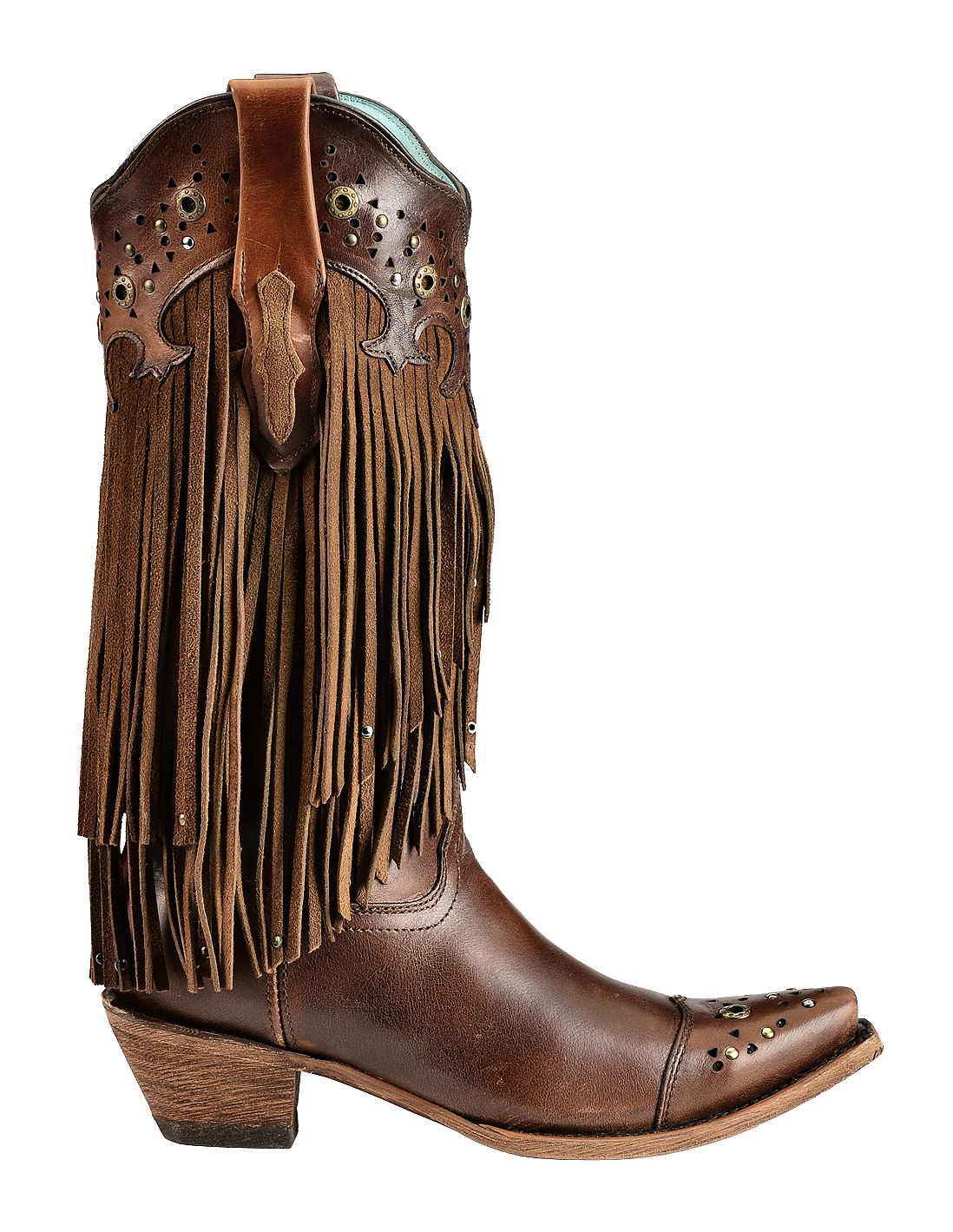 corral boots with fringe