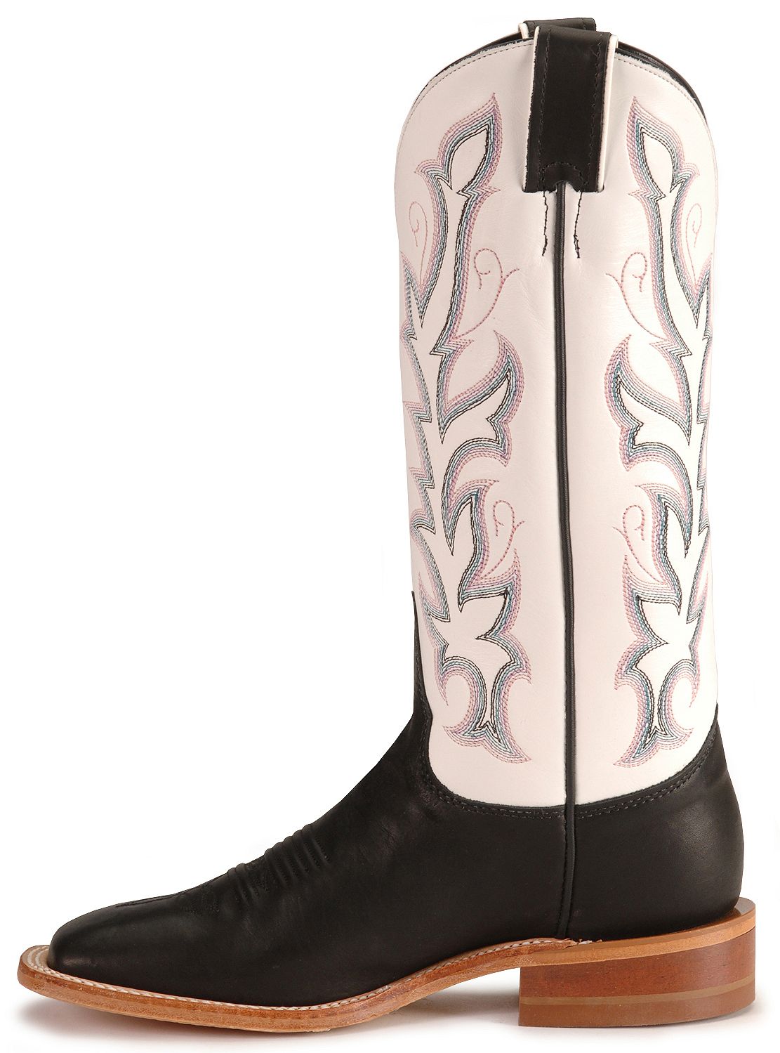 justin bent rail black boots