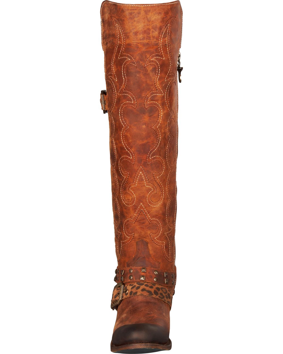 Lane Julie KneeHigh Cowgirl Boots Round Toe Country Outfitter