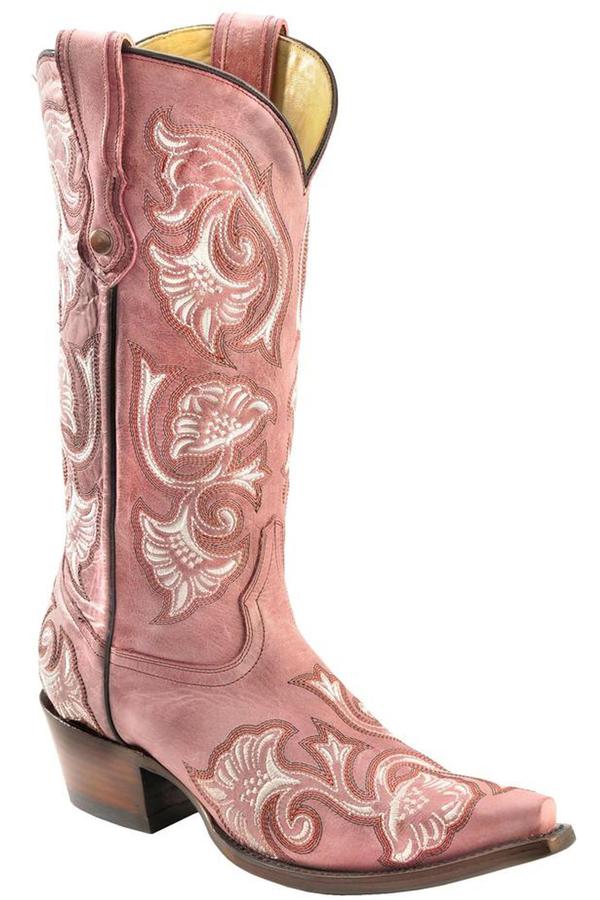 ladies pink cowgirl boots