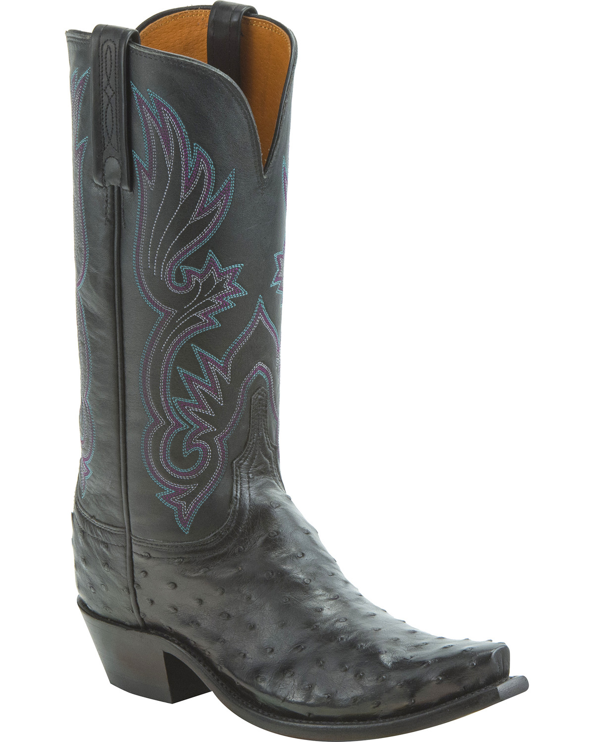lucchese women's full quill ostrich boots