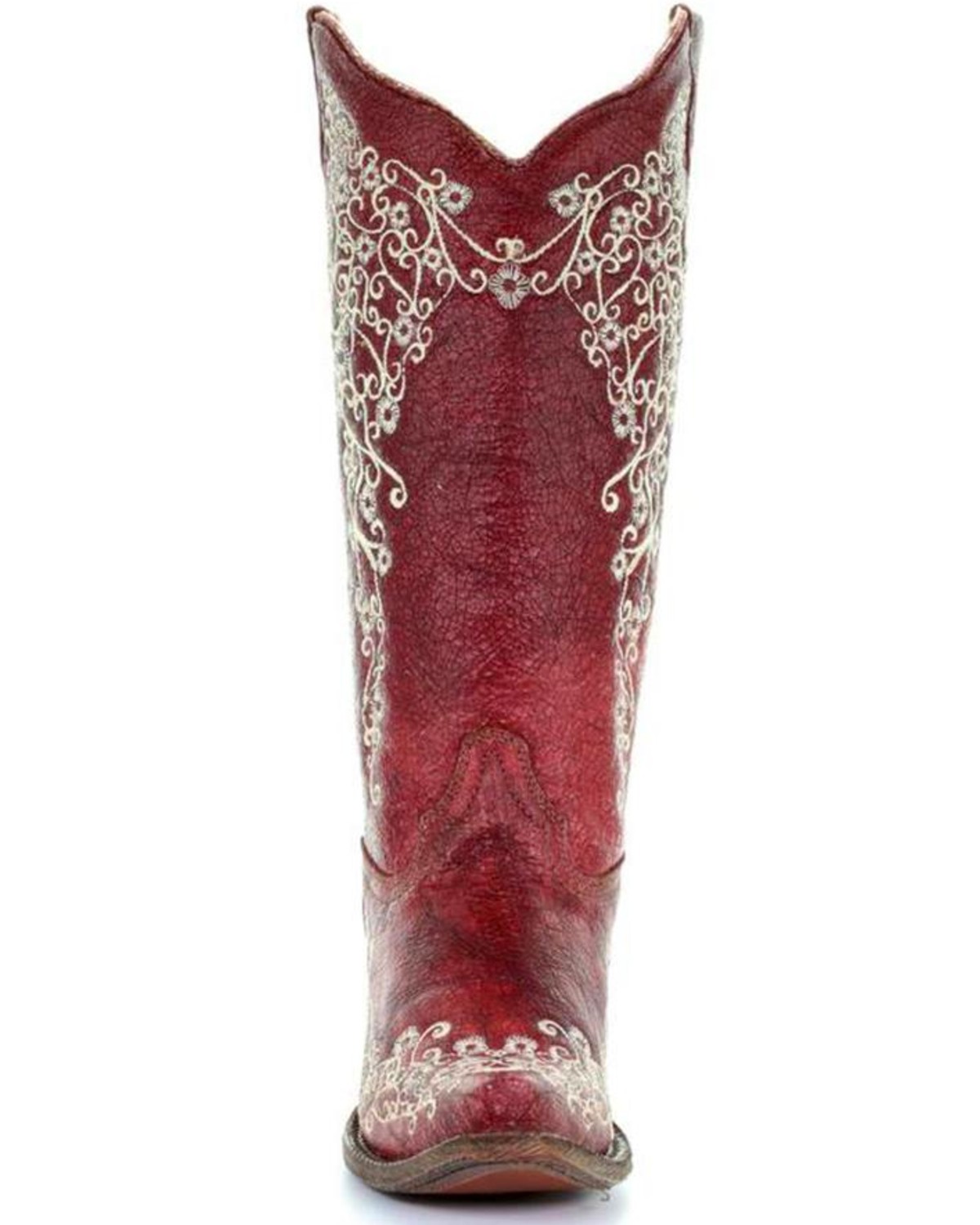 Corral Women's Red Embroidery Boots - Snip Toe - Country Outfitter
