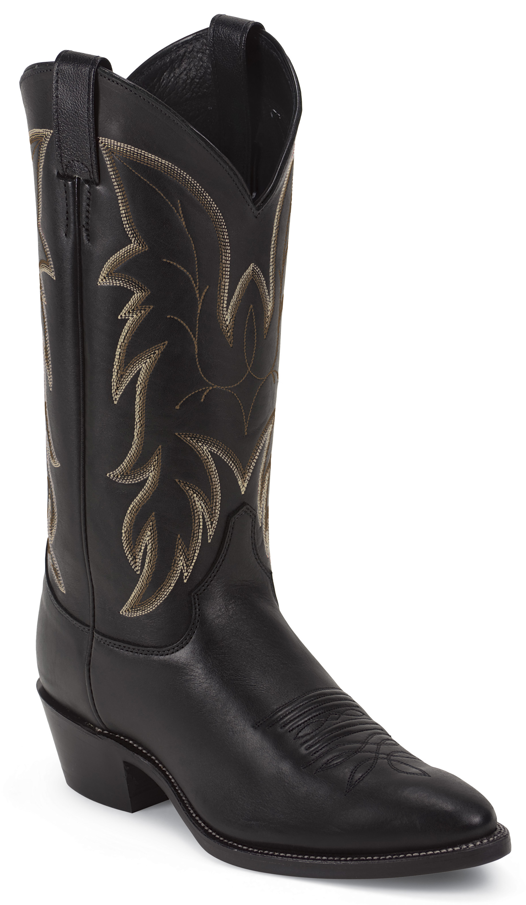 justin black western boots