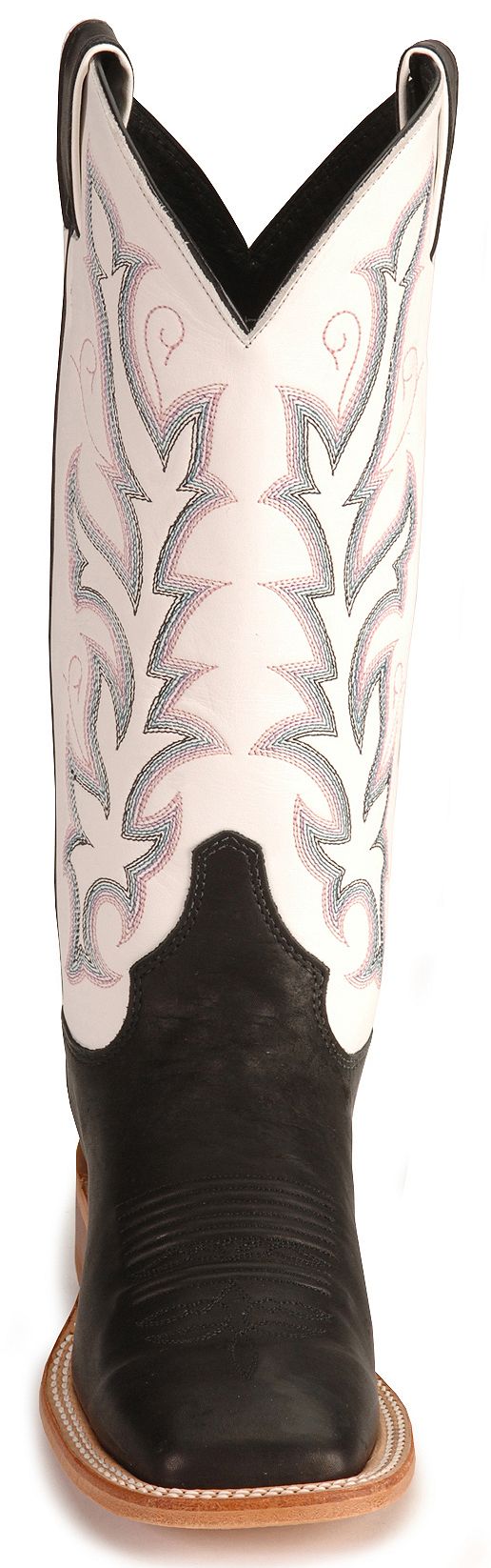 Justin Bent Rail Women's 13" Albany Black Cowgirl Boots Square Toe