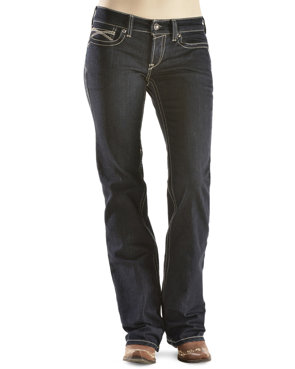 Ariat Women's R.E.A.L. Chainlink Boot Cut Jeans Country Outfitter