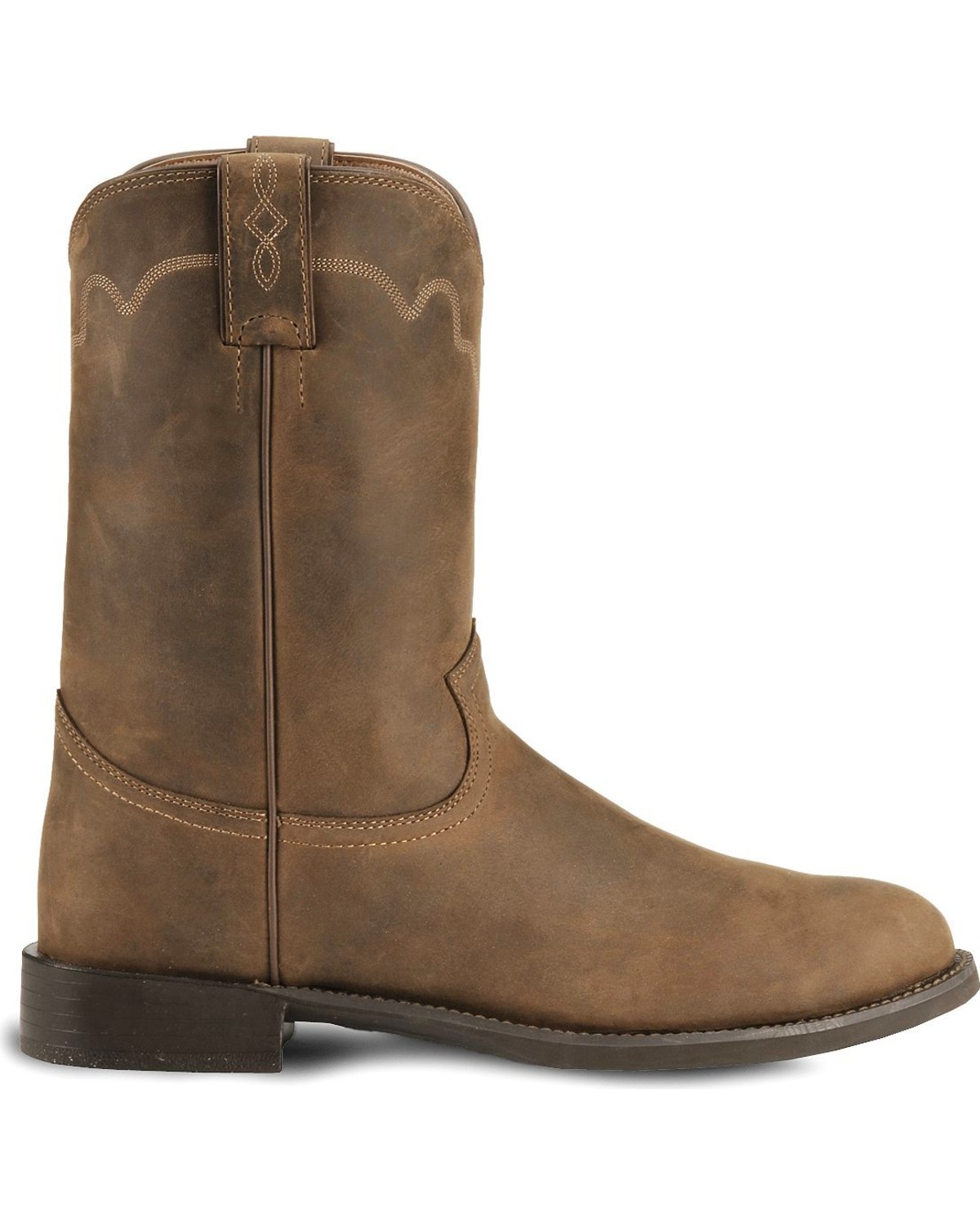 Justin Stampede Roper Cowboy Boots Round Toe Country Outfitter