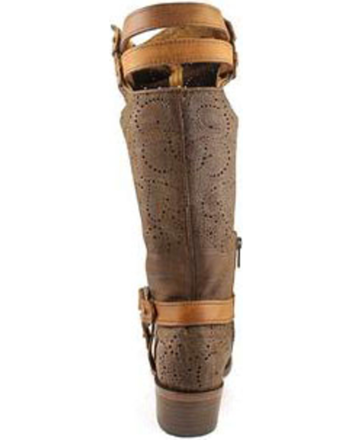 Corral Women's Chocolate Slouch Harness & Top Strap Cowgirl Boots ...