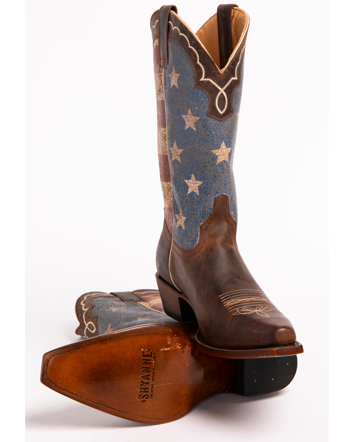 Shyanne Women's American Flag Cowgirl Boots Snip Toe Country Outfitter