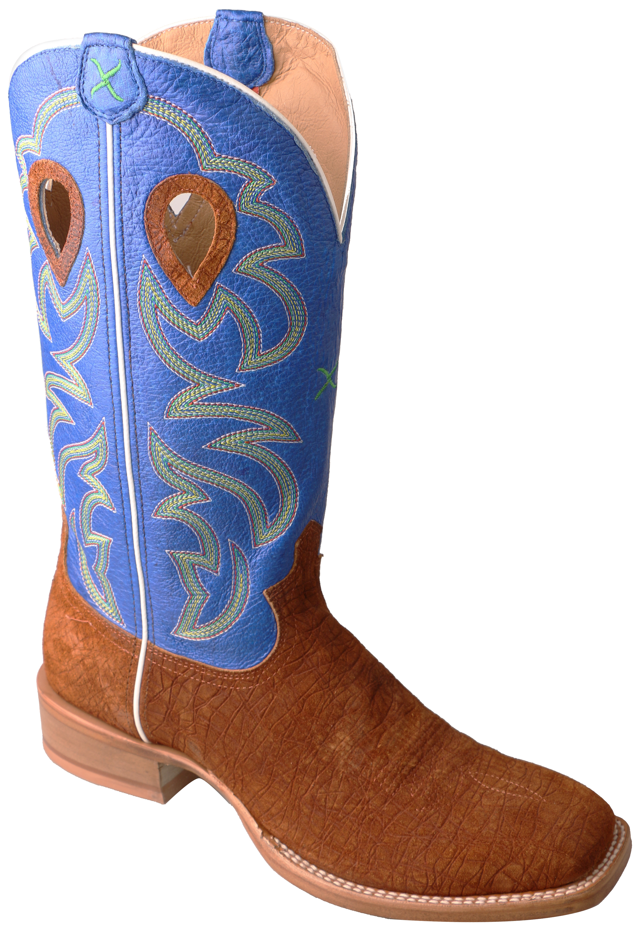 Twisted X Royal Blue Ruff Stock Cowboy Boots Square Toe Country