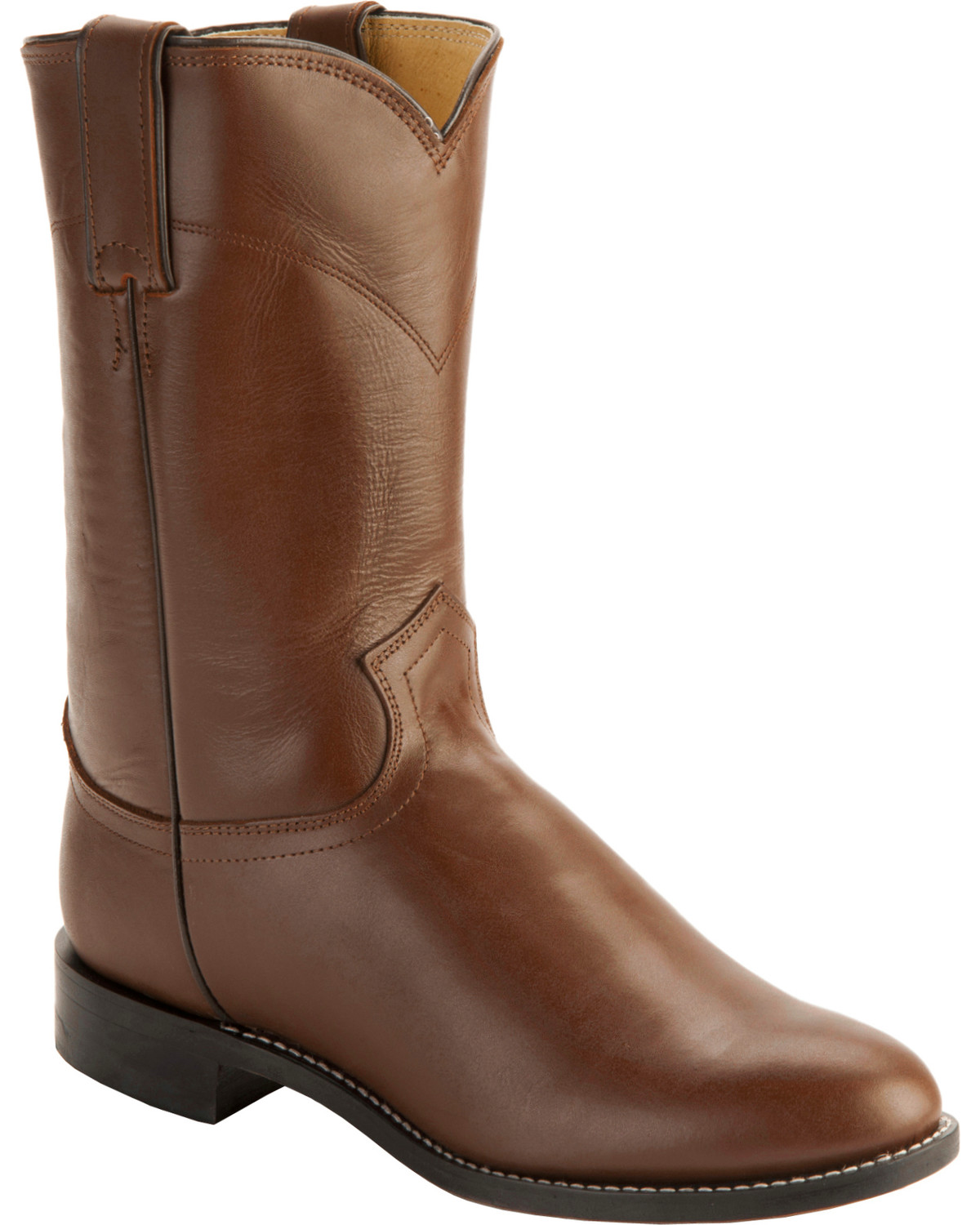 justin boots round toe boots