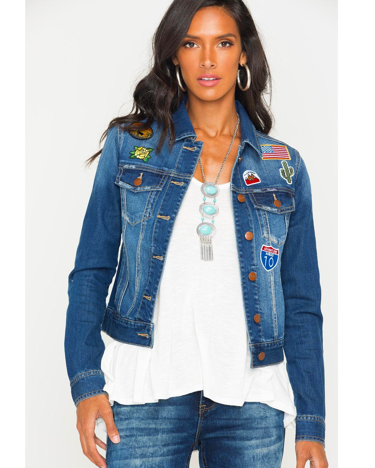 Wrangler Women's Denim Patch Jacket Country Outfitter