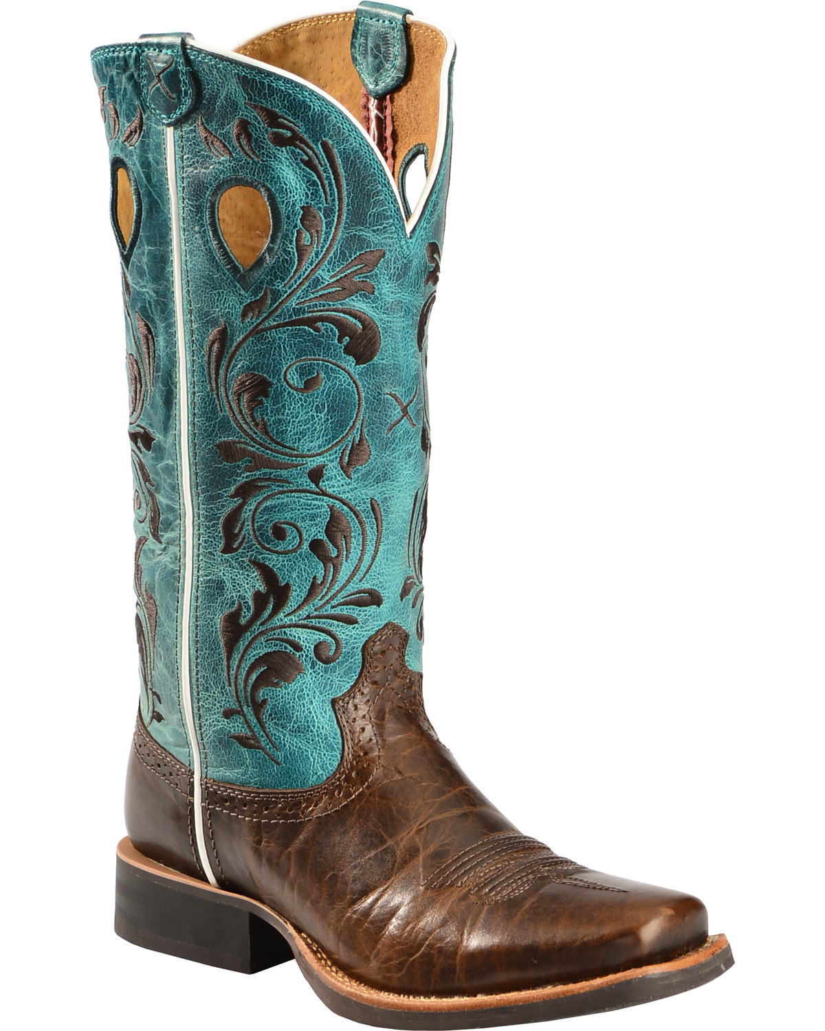 square cowgirl boots